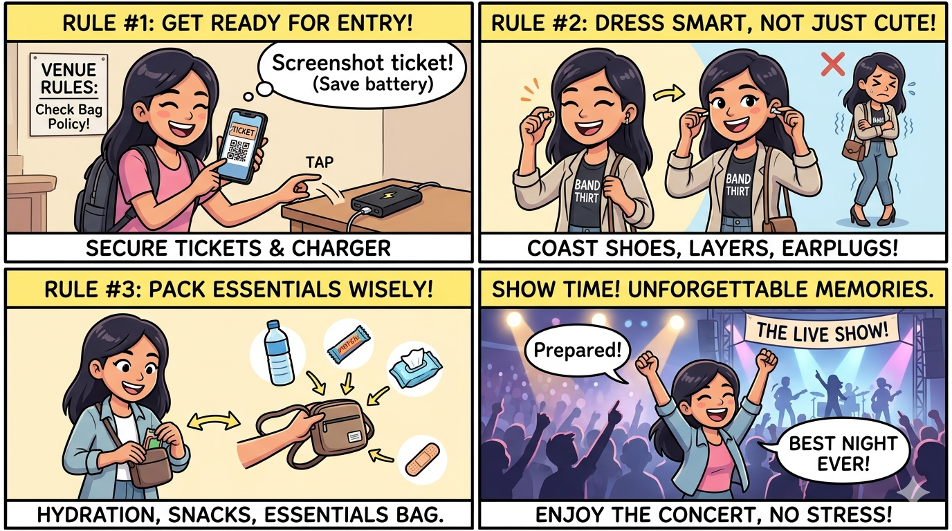 concert preparation checklist