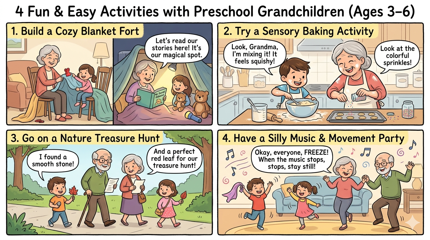 fun activities with preschool grandchildren ages 3 to 6