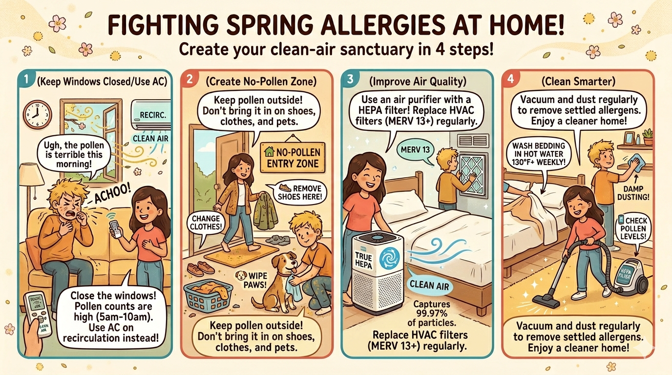 Best Ways to Reduce Pollen Exposure at Home (Proven Allergy Relief Tips) reduce pollen exposure at home