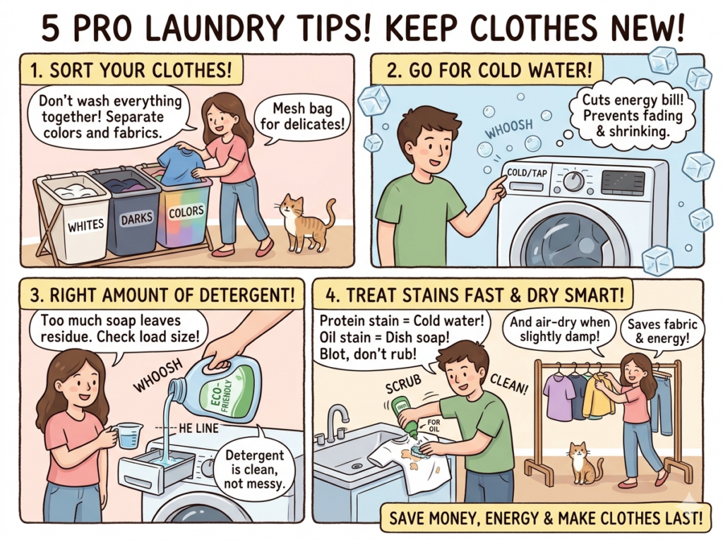 5 Essential Laundry Tips to Make Your Clothes Last Longer and Look Better laundry tips clothes last longer